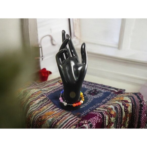 Rainbow Chakra Bracelet Adjustable Gems - New - Witchcore Ethereal - Picture 6 of 11